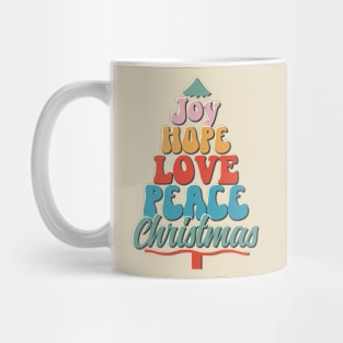 Joy - Hope - Love - Peace- Christmas Mug